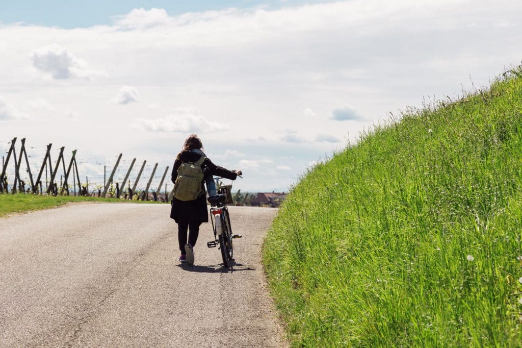 À vélo entre vignes et chemins de campagne, au départ du domaine