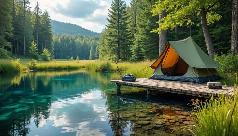Camping avec étang de pêche privé : pour quel niveau